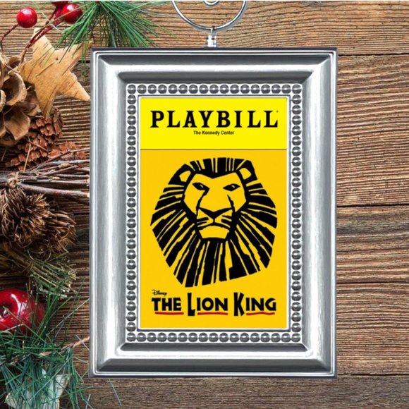 The Lion King Broadway Musical‎ Playbill Christmas Tree Ornament - Picture 1 of 3